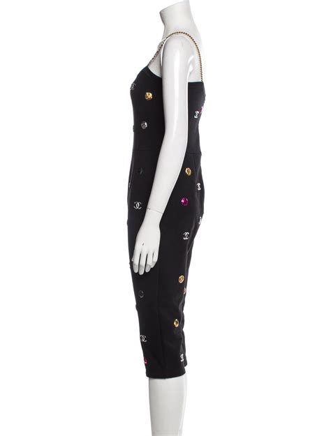 chanel jumpsuit black|Chanel 2021 Printed Jumpsuit .